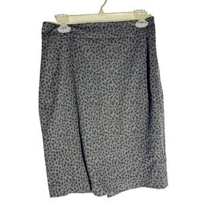 Tahari Women’s Skirt Size 0 Black & Gray Leopard Print